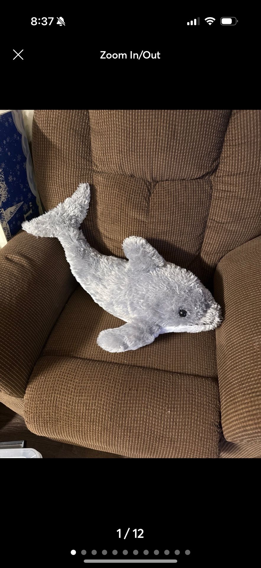 Large Adventure Planet Plush Animal dolphin