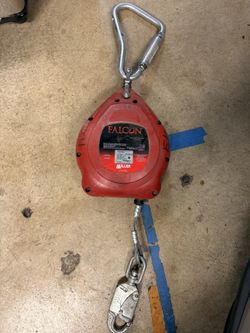 Miller Falcon 20 ft. Galvanized Cable Self-Retracting Lifeline with Tagline and Carabiner