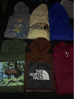 Men’s The North Face hoodie and crewneck bundle size XL