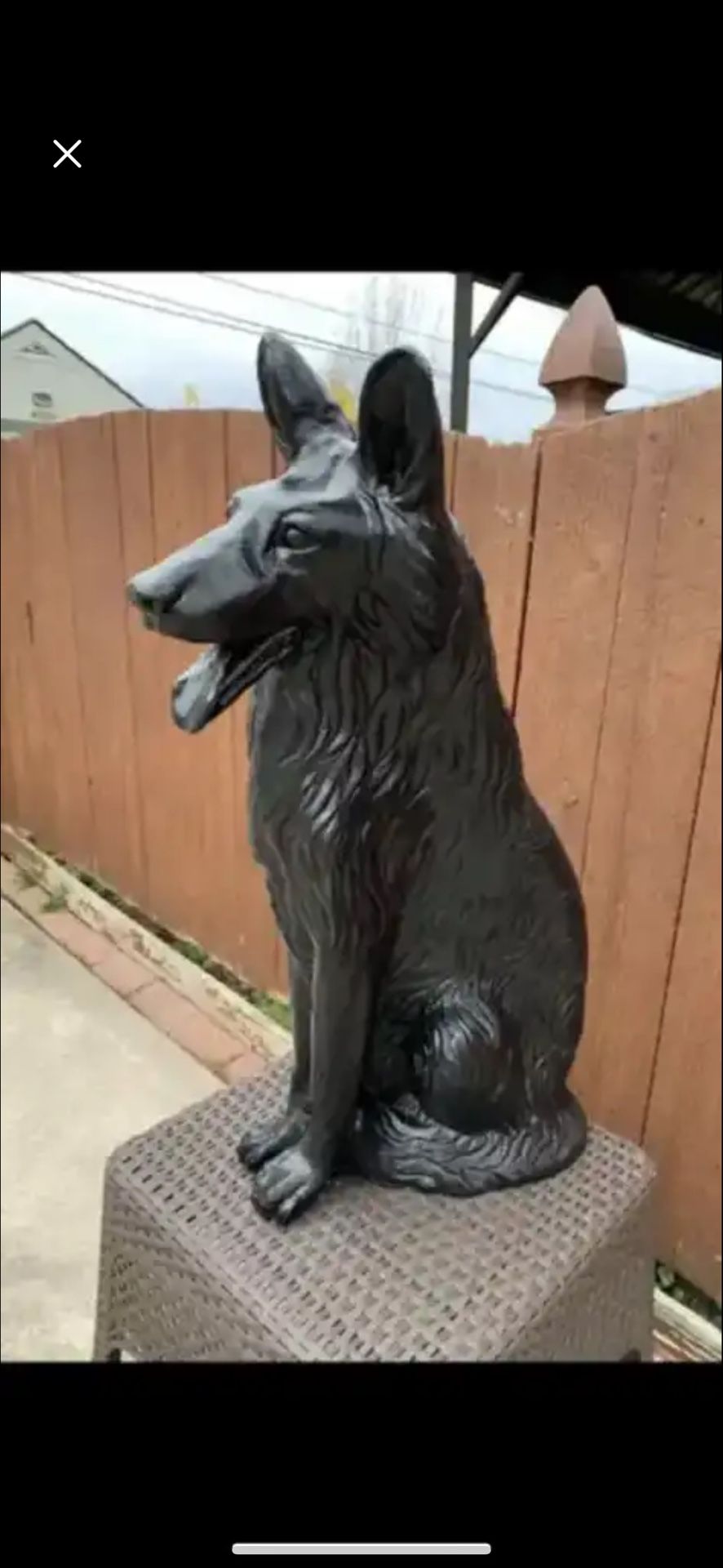 3 Foot Tall German Shepherd Statue