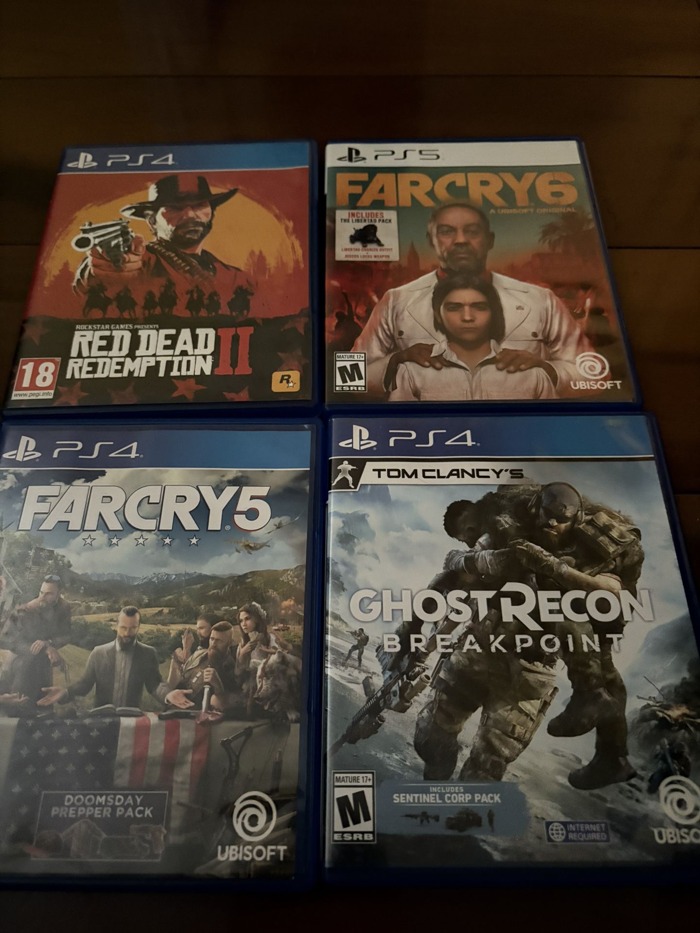 4 Games 3 PS4 Games 1 PS5 Game