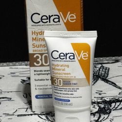 CeraVe Hydrating Mineral Sunscreen SPF 30 - Medium Sheer Tint