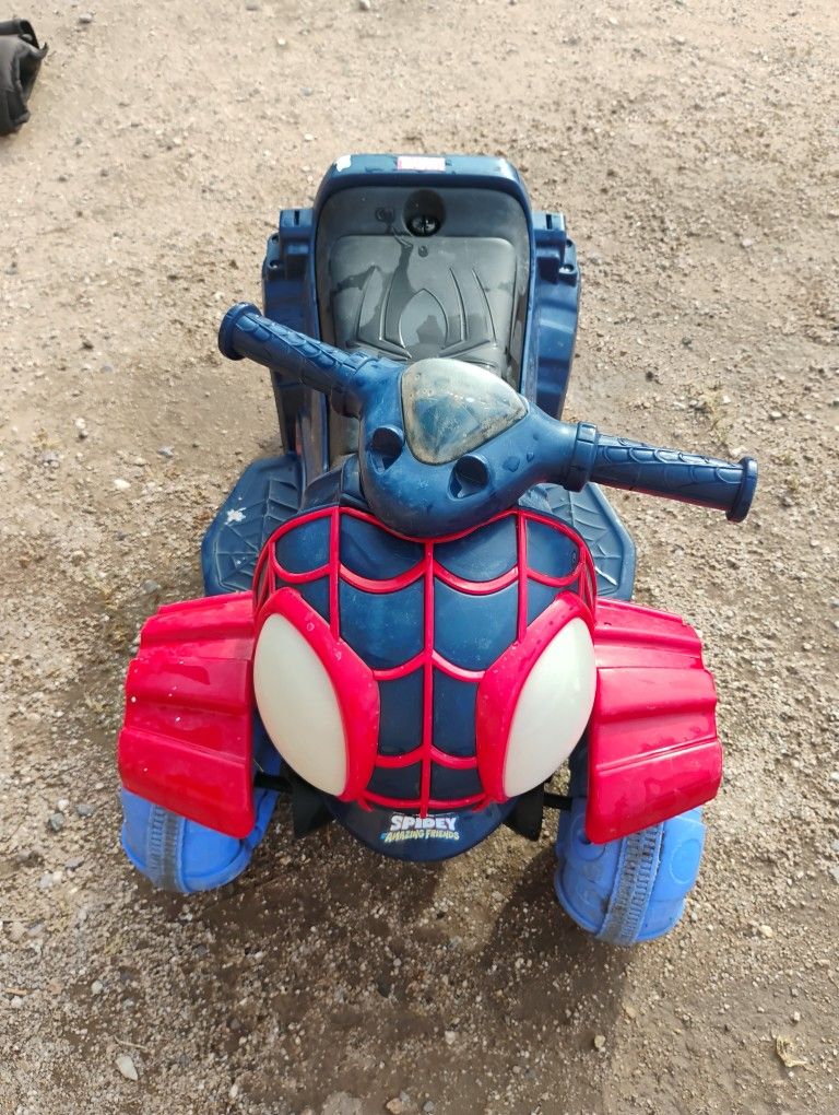 Awesome Marvel Spiderman Motorized Bike For Toddlers Age 1-3 .5