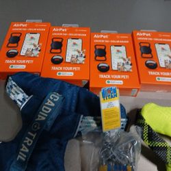 3Dog Collars. Large 2 Harnest Meduim  1 Meduim Training Collar 1 Small  Trai G Collar 4  Pet Airtags With Apple Fi D Me 