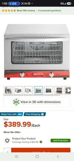 Convection oven half size