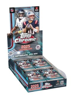 2025 Topps Chrome Football Hobby Box