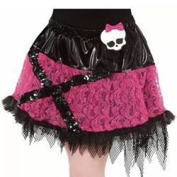 Monster High Child Girls Skirt/Tutu Halloween Costume Skull 