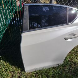 13-15 Acura iLX Left REAR DOOR ASSEMBLY ( WHITE)