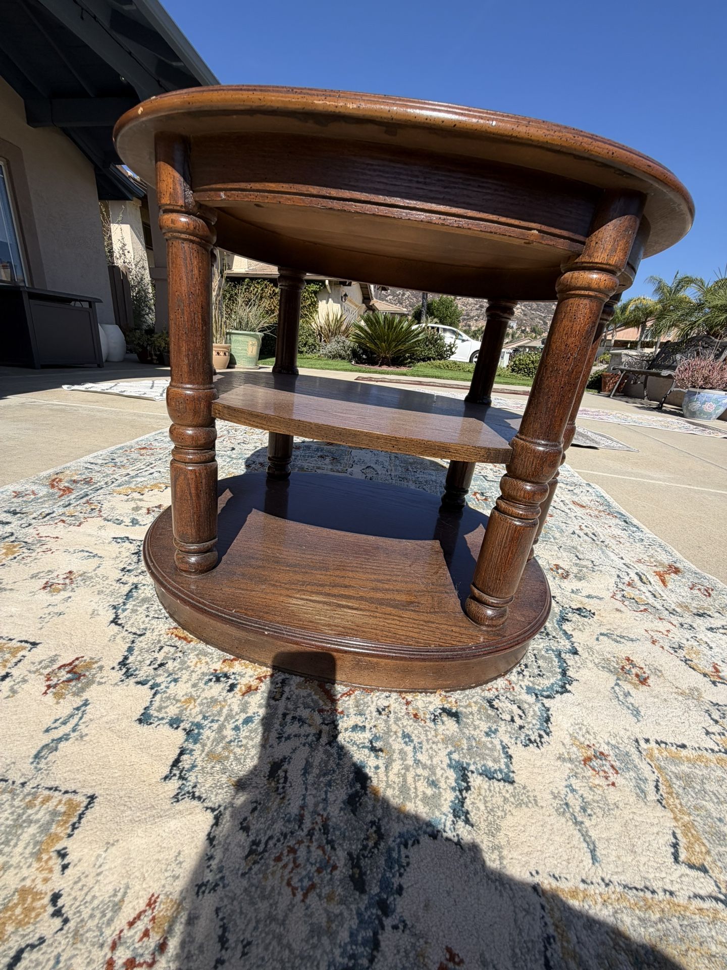 Oval End Table