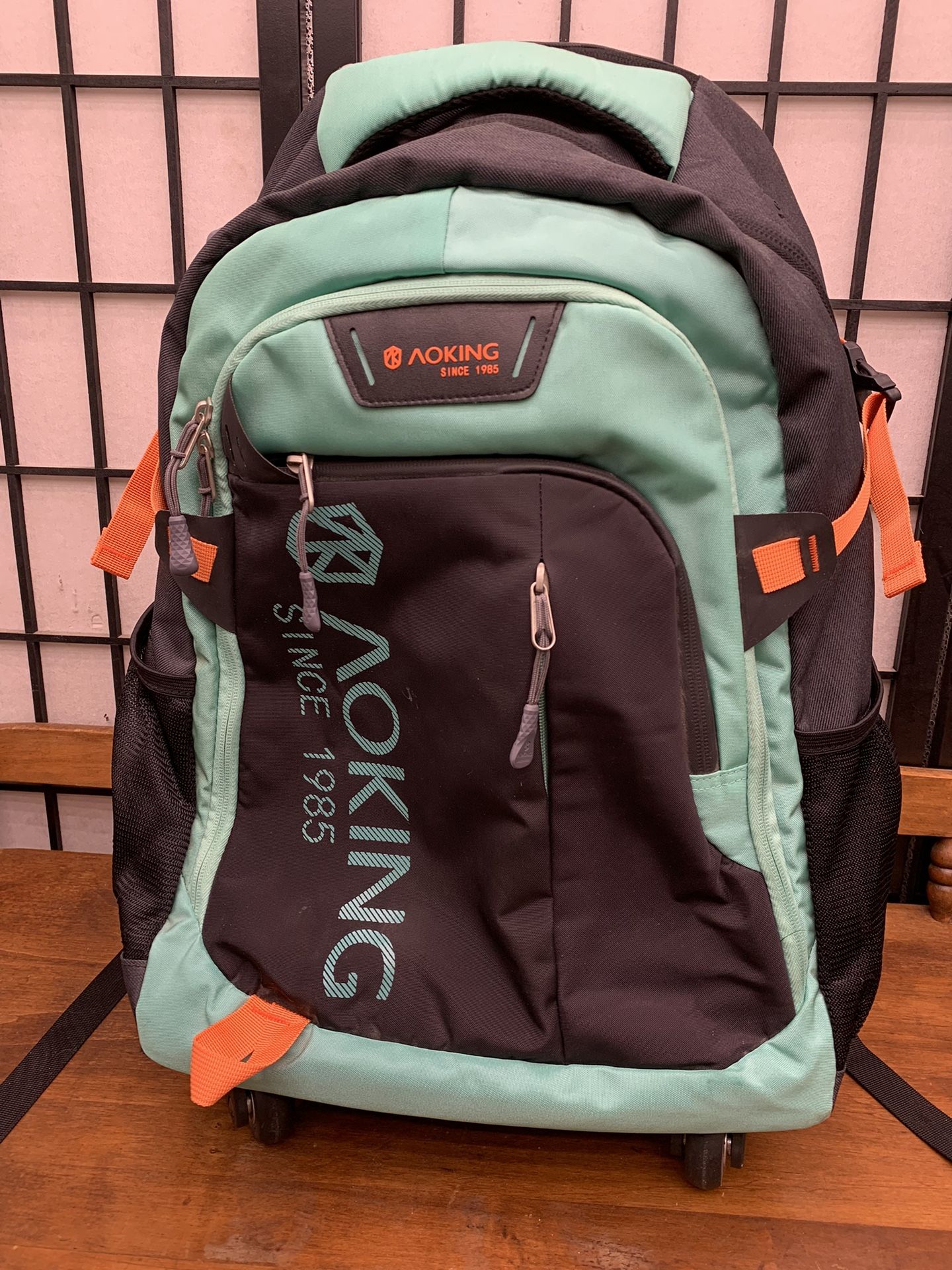 AOKING Water Resistant Rolling Wheeled Backpack Laptop Compartment Bag for Sale in Las Vegas NV OfferUp