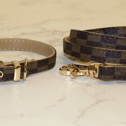 Dog Collar And Leash Set