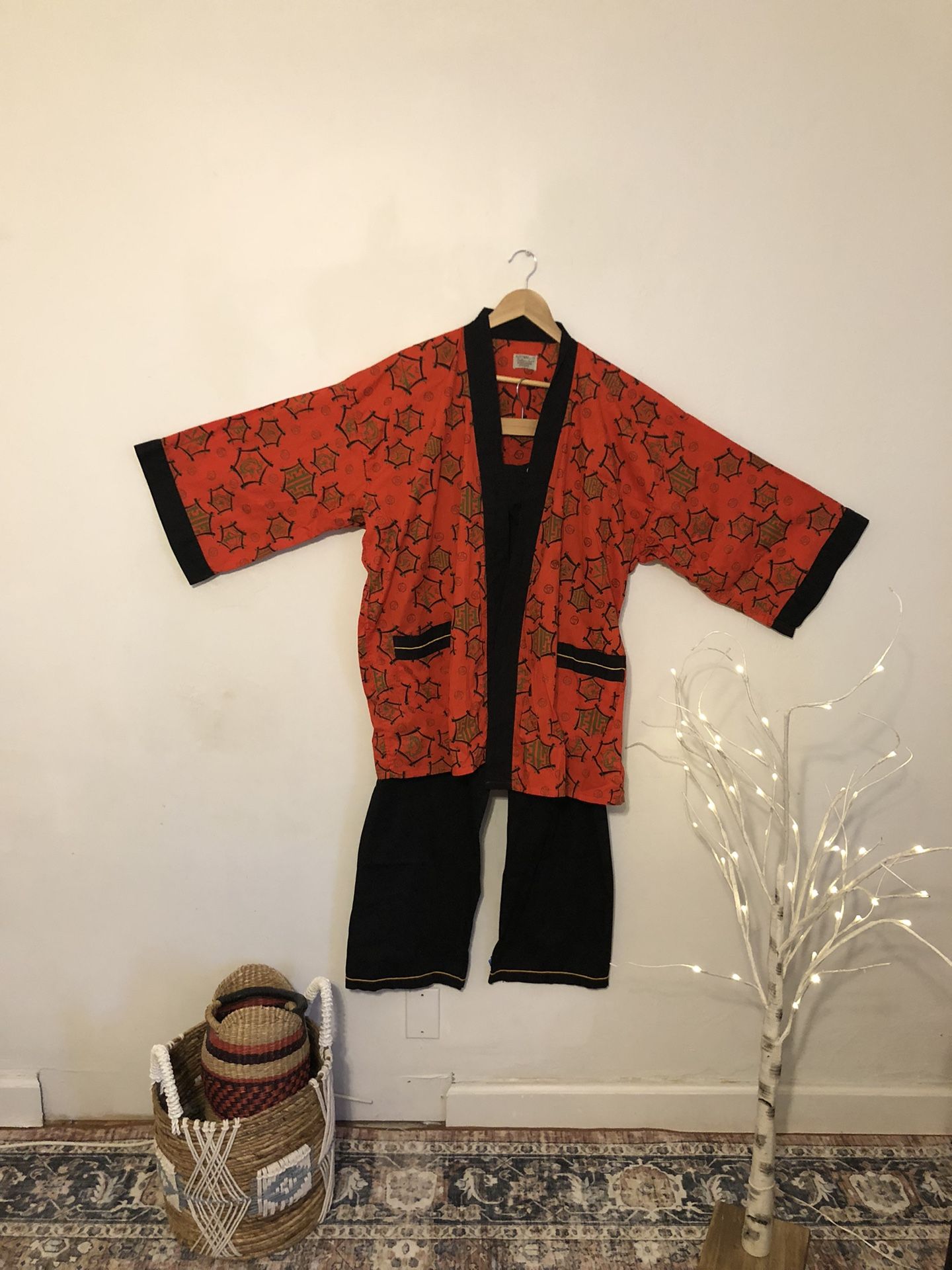 Mens Cotton vintage kimono Yukata 