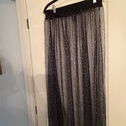 Black mesh skirt Halloween costume