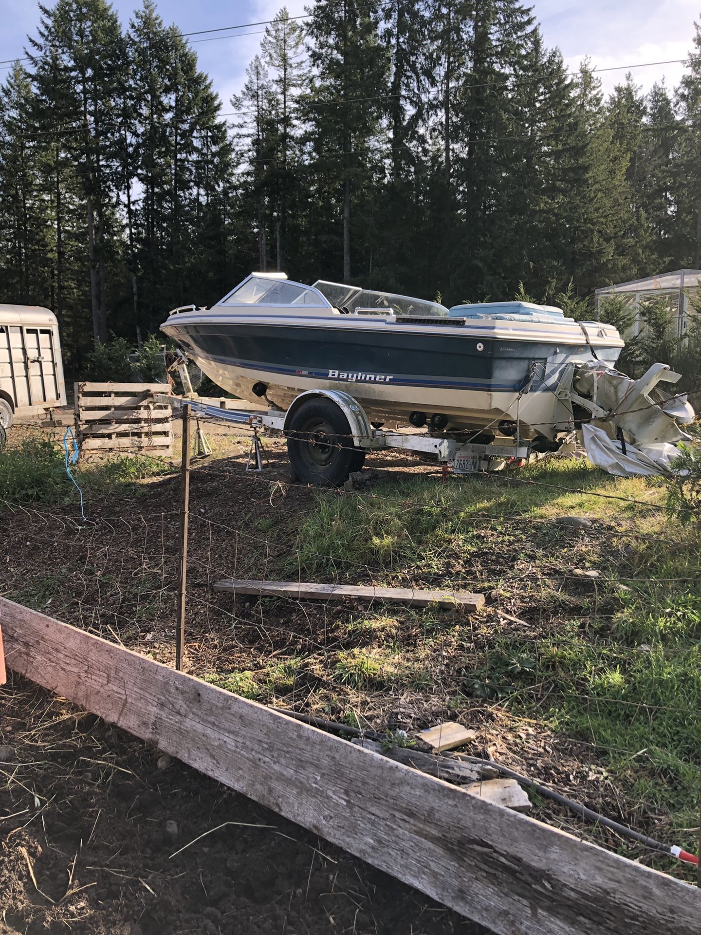 Bayliner boat and trailer