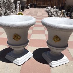 New Flower Pots Made Out Of Cement Perfect Gift 