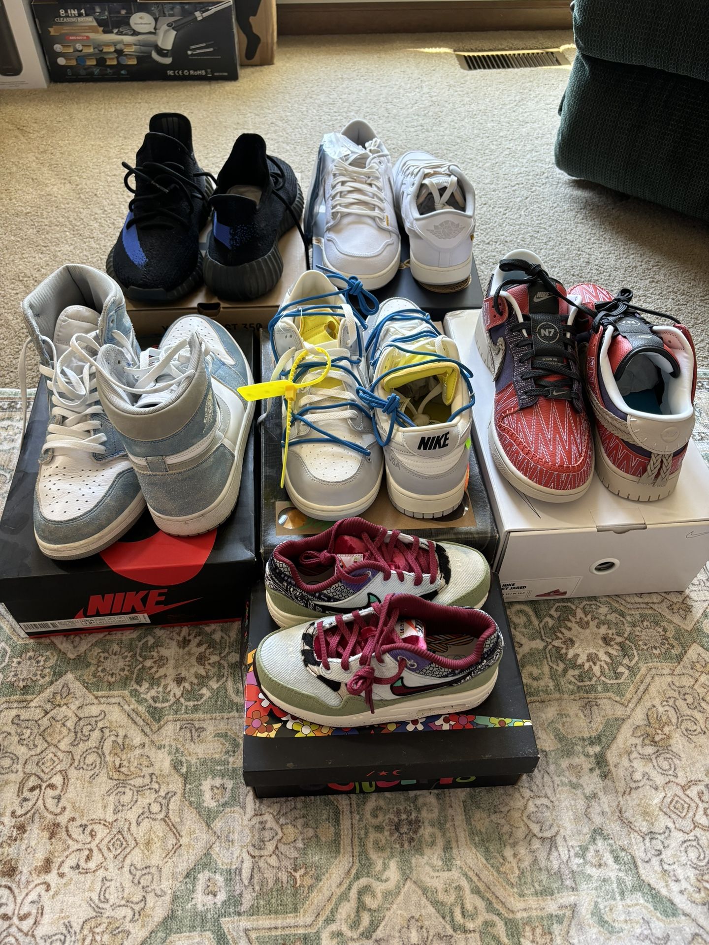 Dunk Jordan Yeezy Shoe Lot