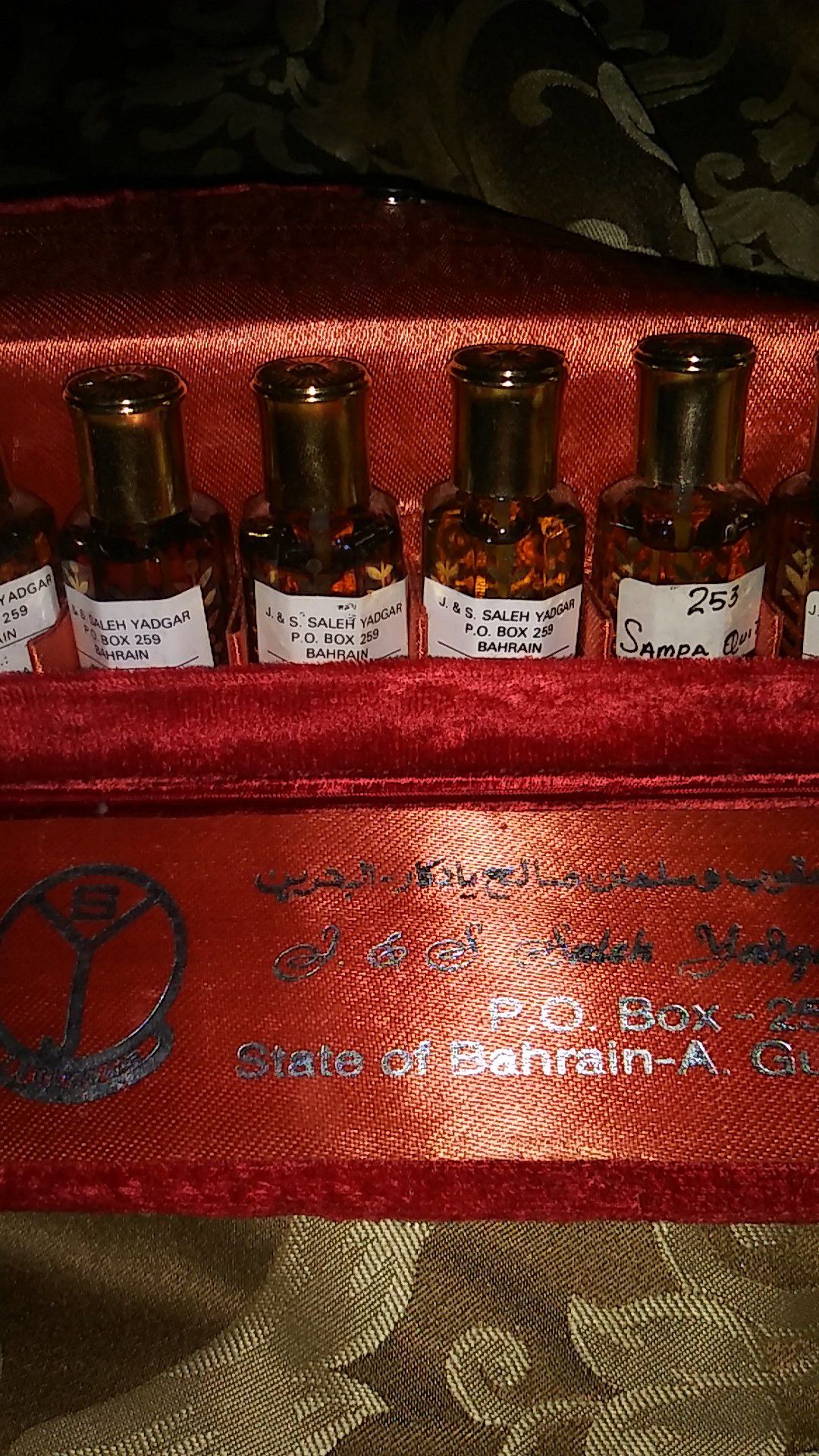 J & S Saleh Yadgar Bahrain Set of 6 Perfume Oils