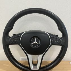 Steering Wheel Leather Black A(contact info removed) MERCEDES-BENZ CGI ESTATE S204 MB