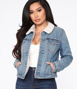 Denim cozy jacket (medium)