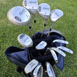 COMPLETE SET OF WOMENS ALLANTE' KNIGHT GOLF CLUBS with GOLF BAG