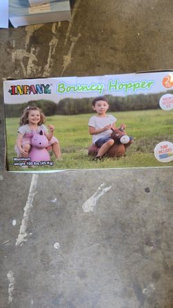 INPANY BOUNCY HORSE SHARK ( yellow) .Toddlers Bouncing Farm Animals, Inflatable Jumping