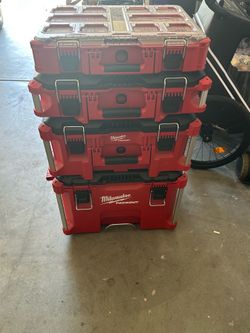 Milwaukee Packout Rolling Tool Box System – 4-Piece – Excellent Condition