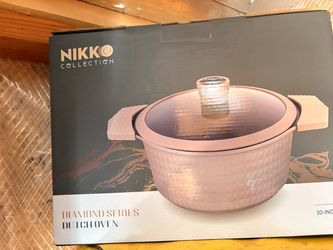 Nikko Collection Diamond Series 10” Dutch Oven – Pink