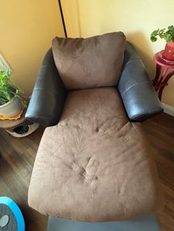 Oversized Chaise Lounge – Brown/Tau