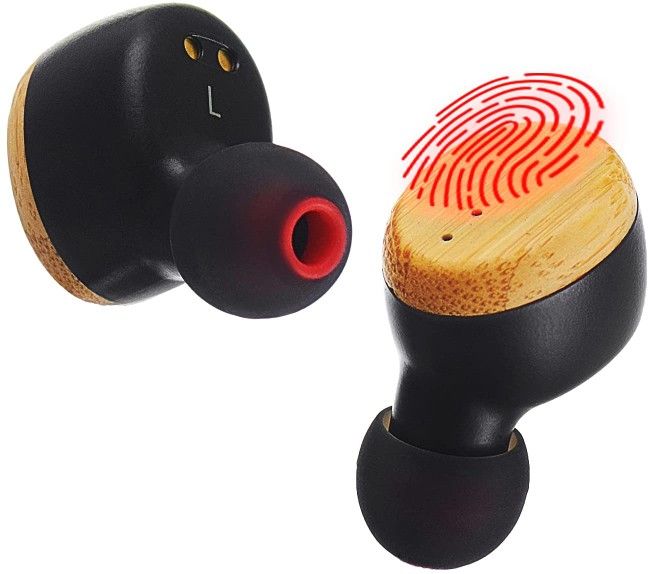 Symphonized SNRGY True Wireless Earbuds – Superior Stereo Quality Sound – 25-Hour Music Listening – Comfortable Wood Cordless Headphones