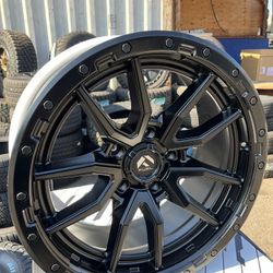 20”x9” MATTE BLACK FUEL-REBEL WHEELS FOR SALE!!!!!