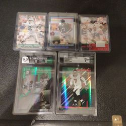 Randall Cunningham And Michael Vick Numbered /665/800 Graded  HGA 9