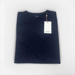 Navy Cotton Crew-Neck T-Shirt Size Xs New with Tags Fast Shipping Quince Shirt