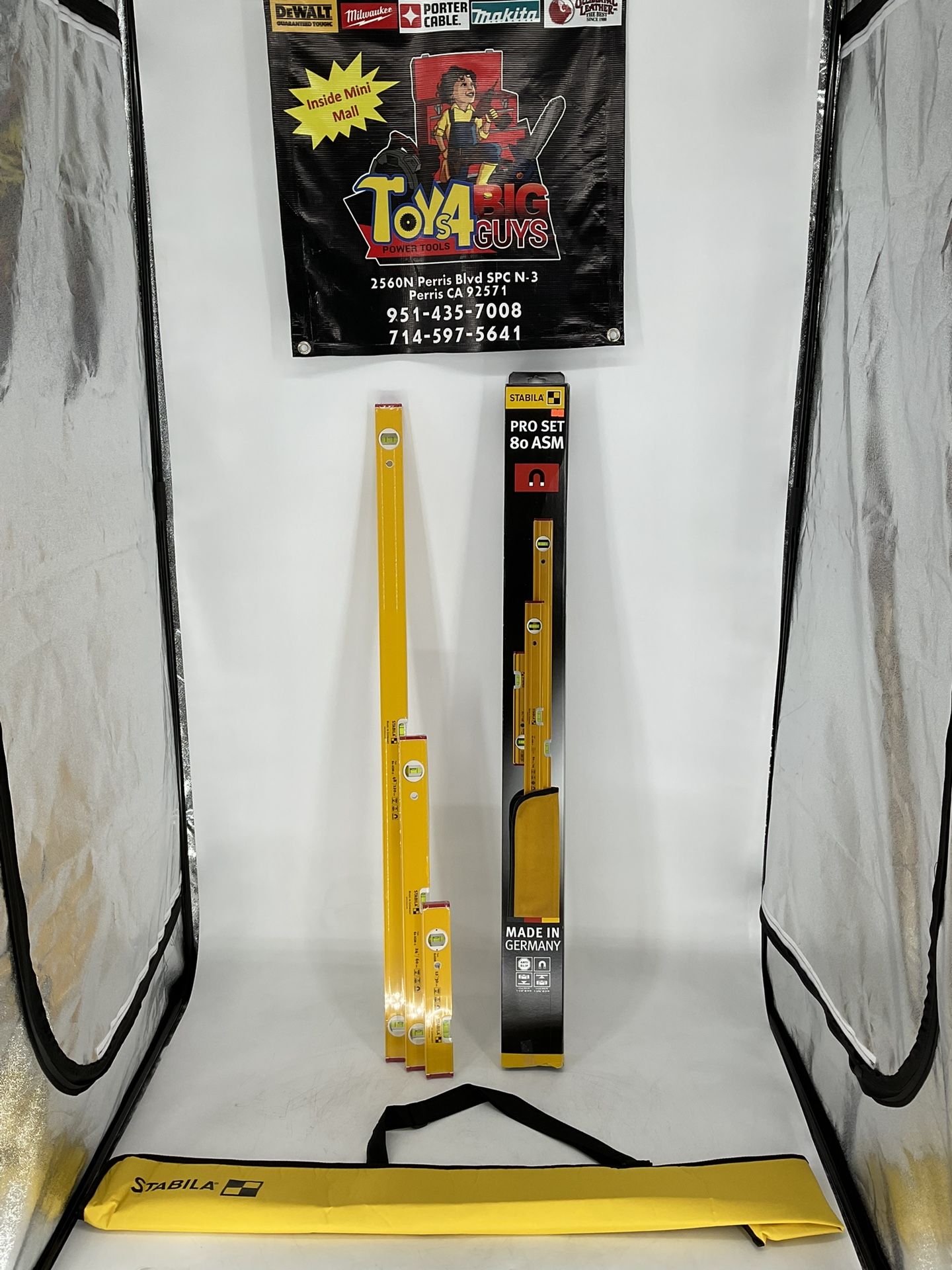STABILA PRO SET 12", 24", & 48" TYPE 80 ASM-2 LEVEL SET & CASE - 29940