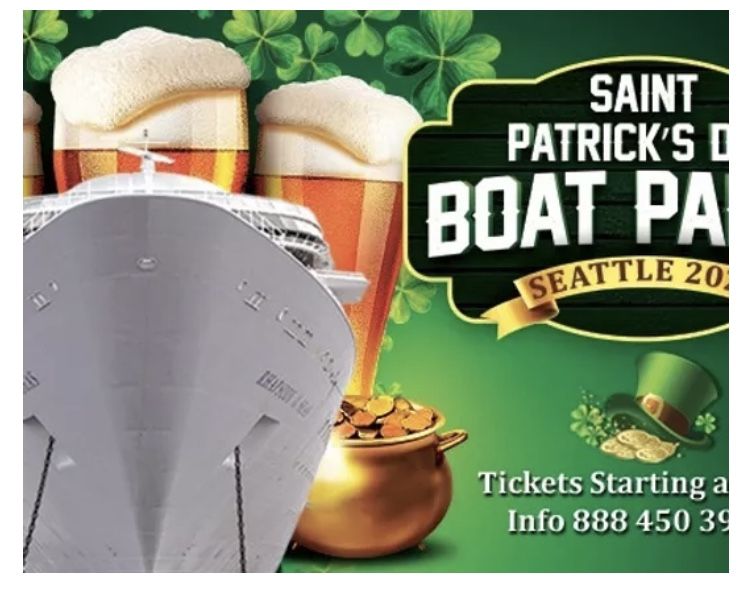 2 Tickets To St. Patrick’s Boat Party Saturday March 19th