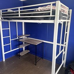 Twin metal loft Bed