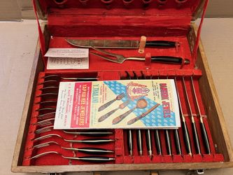 Vintage Yap Kui Kee Bronze Flatware Set