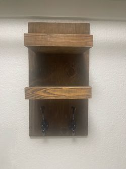 Wood towel holder