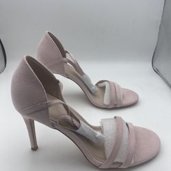 Coutgo Womens High Stiletto Heeled Pumps Wedding Party Dress Shoes Pink Size 9