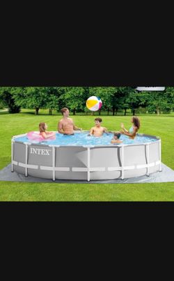Intex Prism extra large Frame Premium Above Ground Swim Pool filter 3357 gallon kid adult summer yar