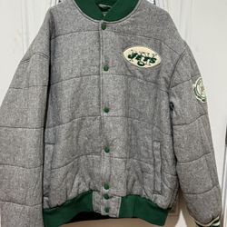 Mitchell & Ness New York Jets Puffer Sports Jacket