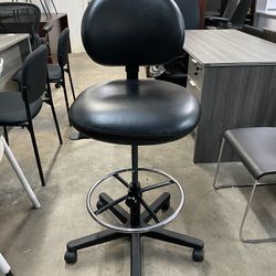 Leather Drafting Chair