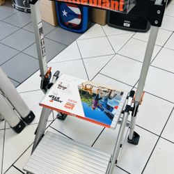 NEW Little Giant Ladders, Jumbo Step, 2-Step, 2 foot, Step Stool, Aluminum, Type 1AA, 375 lbs weight rating