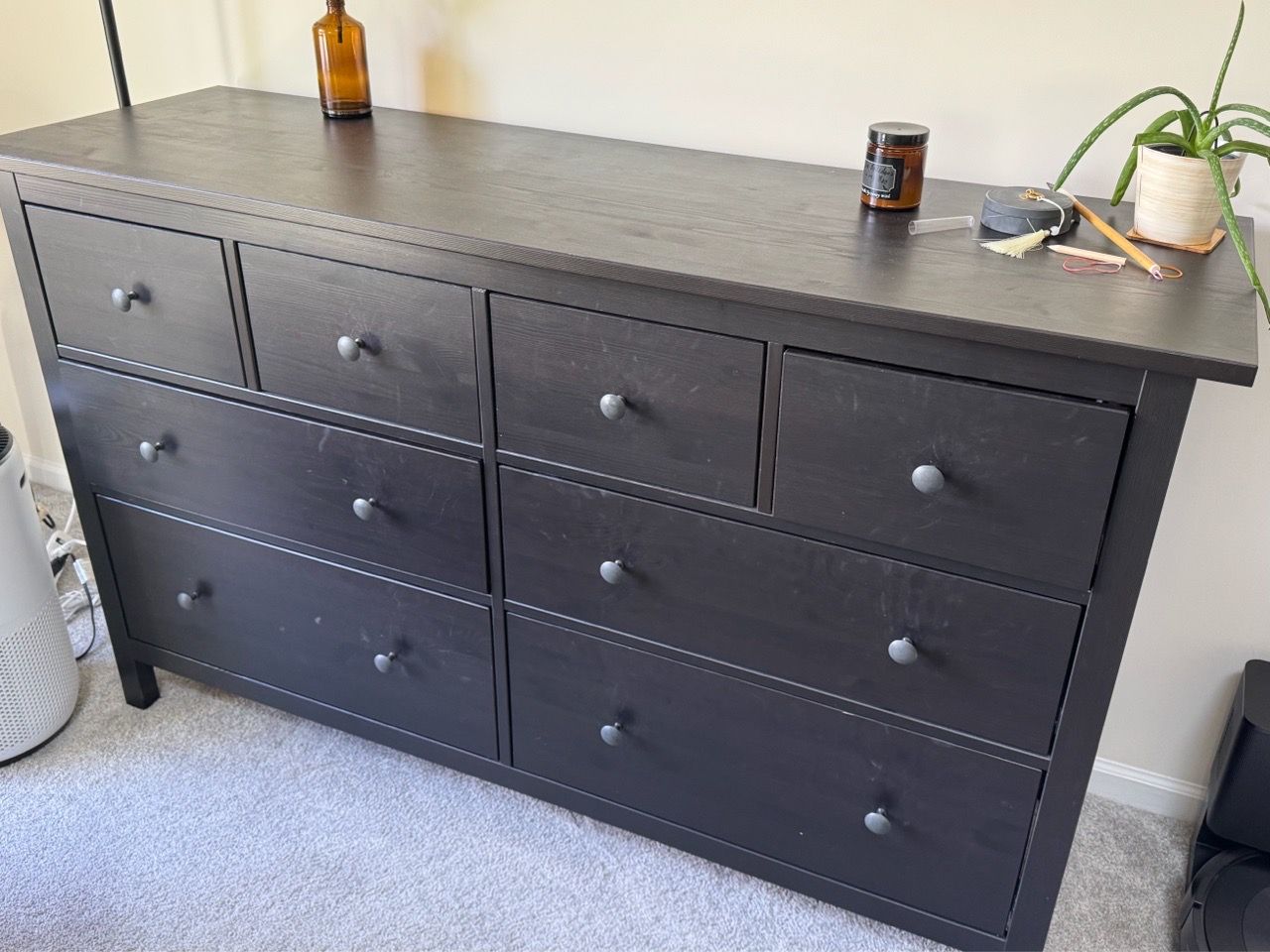 IKEA HEMNES 8-Drawer Dresser – Black-Brown for Sale in Fort Lee, NJ