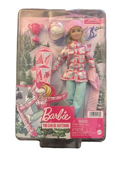 Barbie You Can Be Anything Snowboarder Doll w/ Accessories