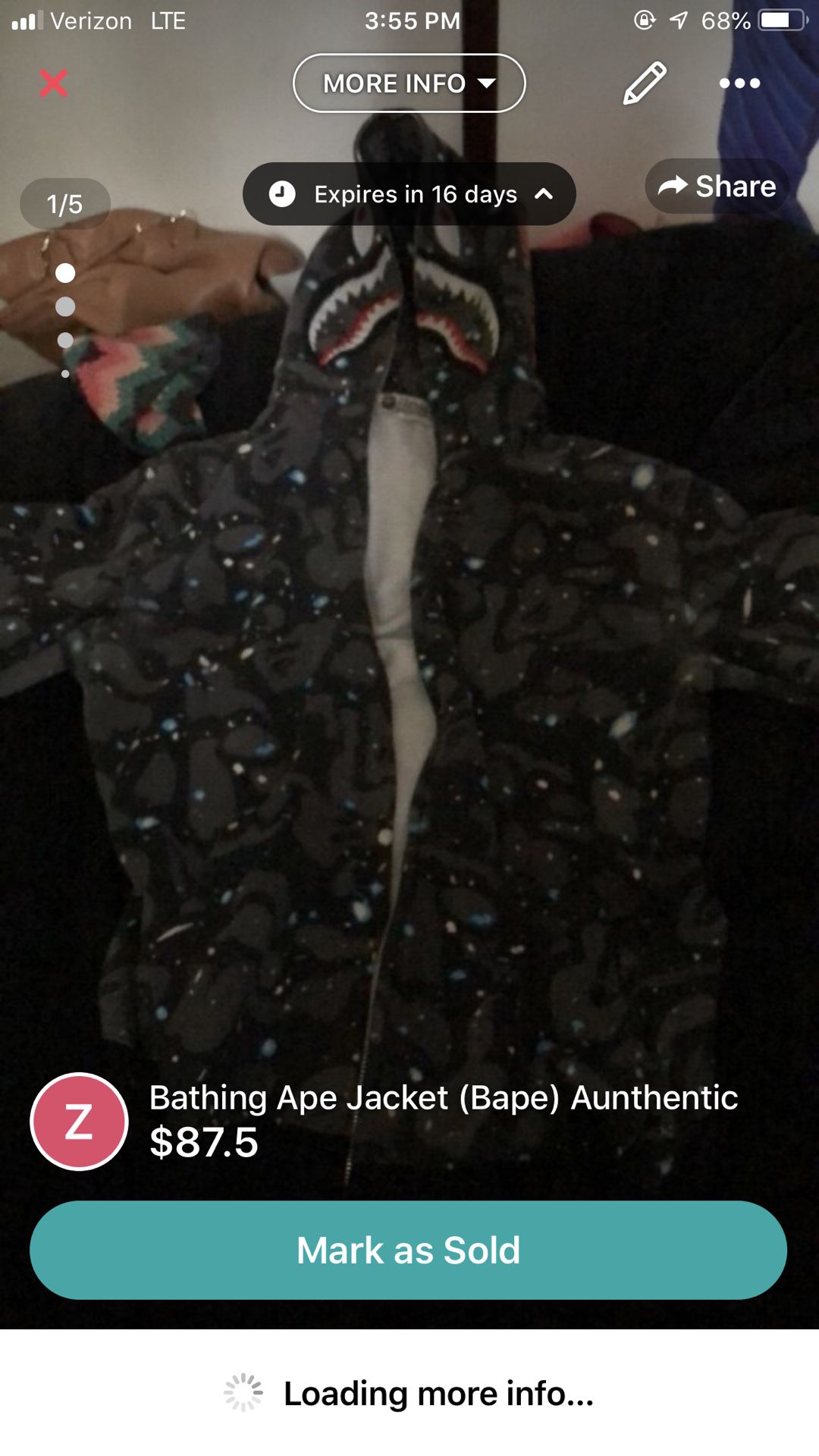 Bape Jacket Authentic