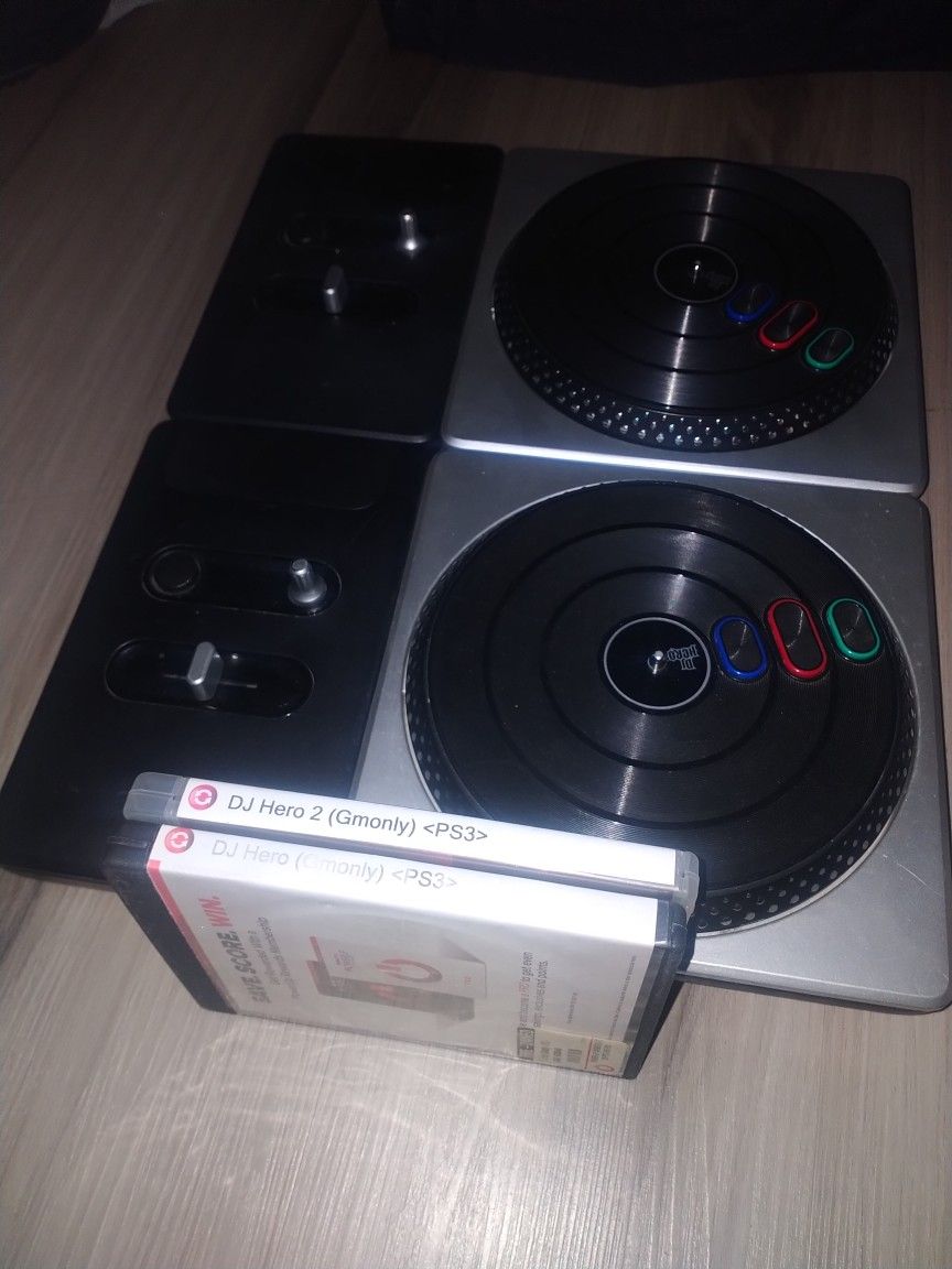 DJ Hero 1 And 2 Turntables Bundle PS3 