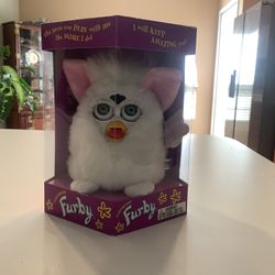 Vintage Tiger 1998 Furby Toy Snowball White Model 70-800 New In Box