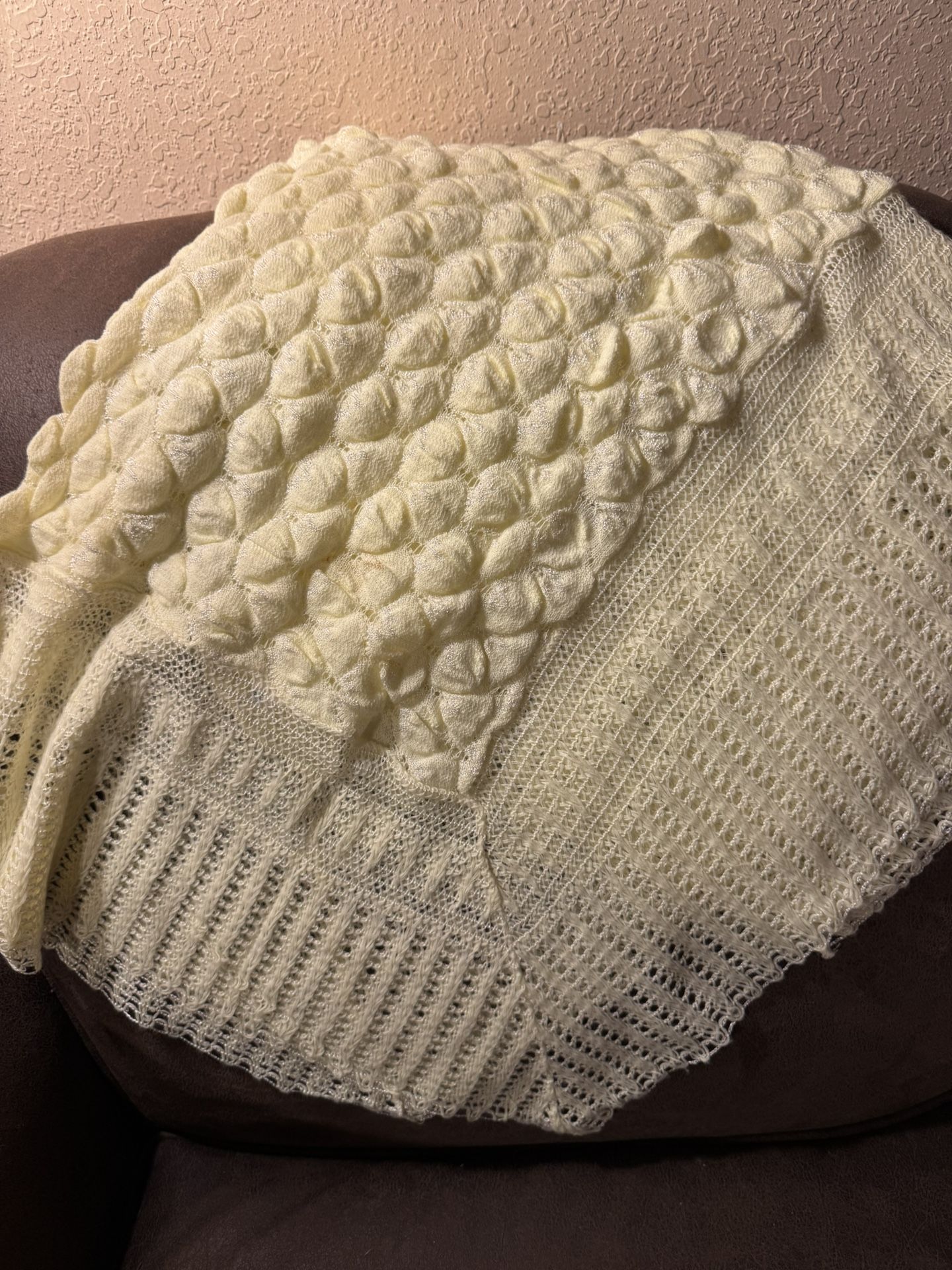 Antique baby blanket 72 in.²