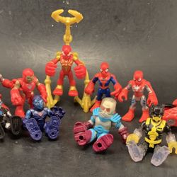 Playskool LOT—11 Super Heroes & One Vehicle 