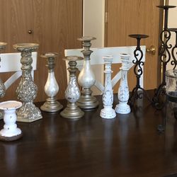 Assorted Candle Holders/ Sticks 